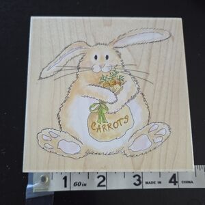 🥕 Hey Easter Bunny Stamp